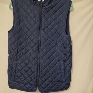 Class Club Navy Quilted Vest